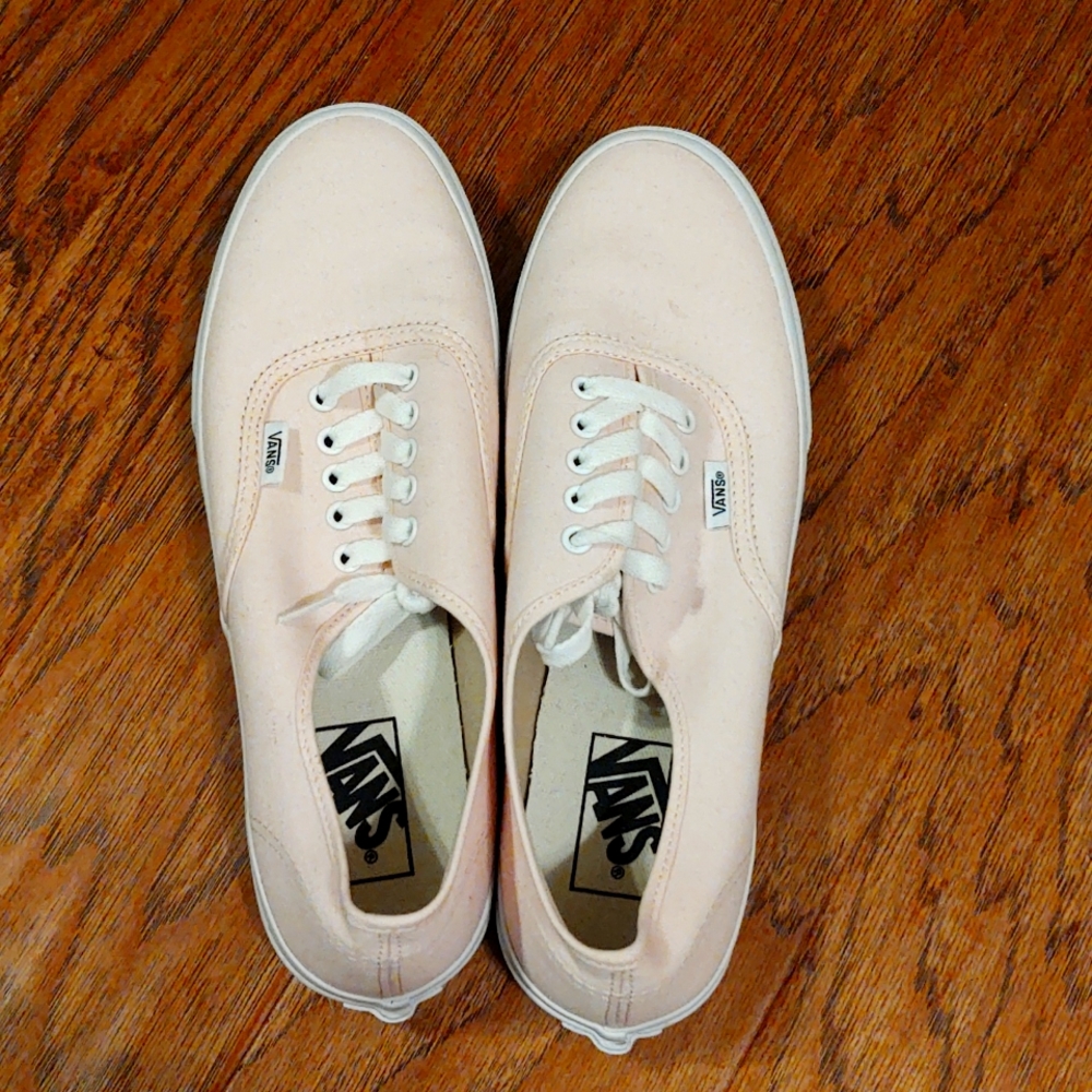 Pastel Pink Vans Authentics